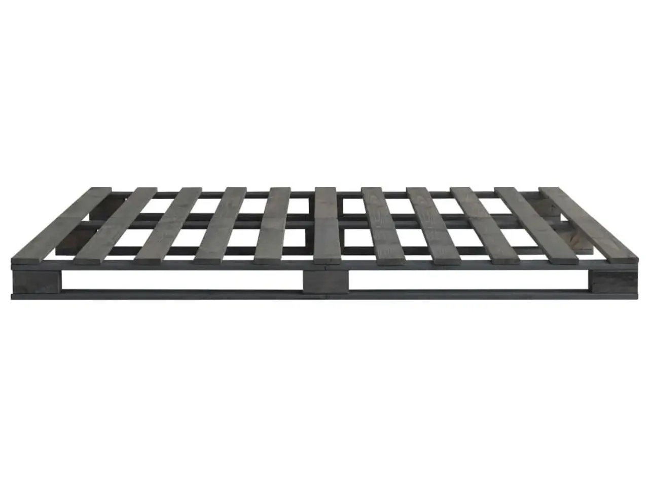 Billede 4 - Pallesengestel 140x200 cm i massivt fyrretræ - grå