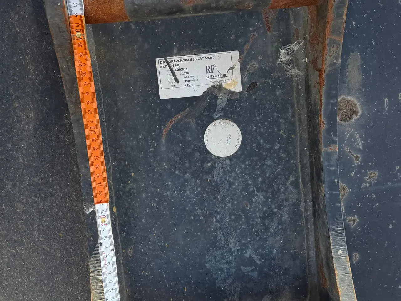 Billede 7 - RF System Graveskovl 80 cm bred - S45 Beslag