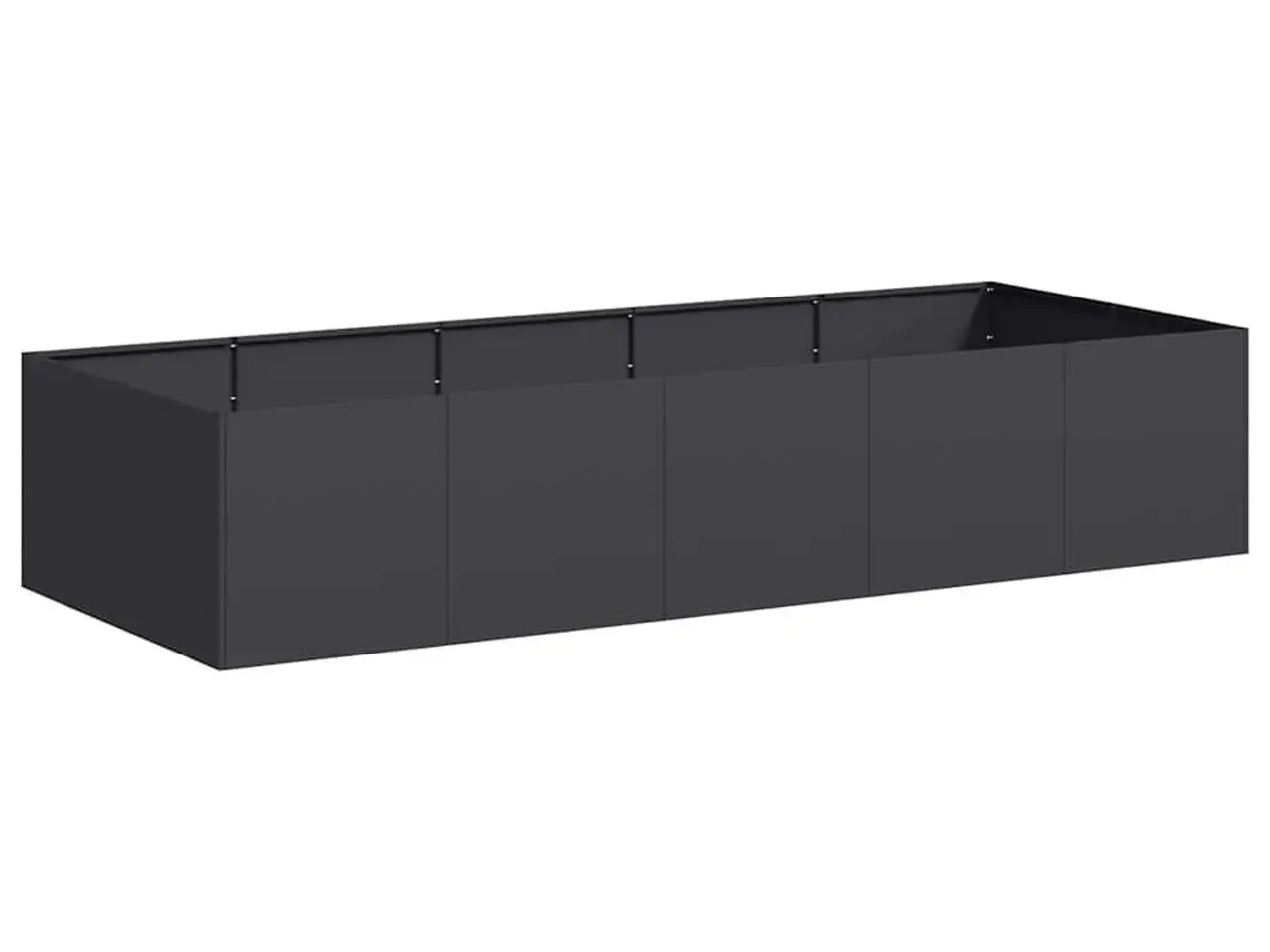 Billede 2 - Plantekasse 200x80x40 cm stål sort