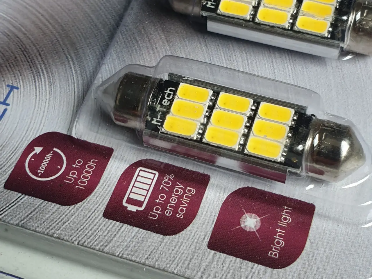 Billede 4 - LED Pærer 2 x 9 SMD 5630 LED CANBUS C5W C10W 