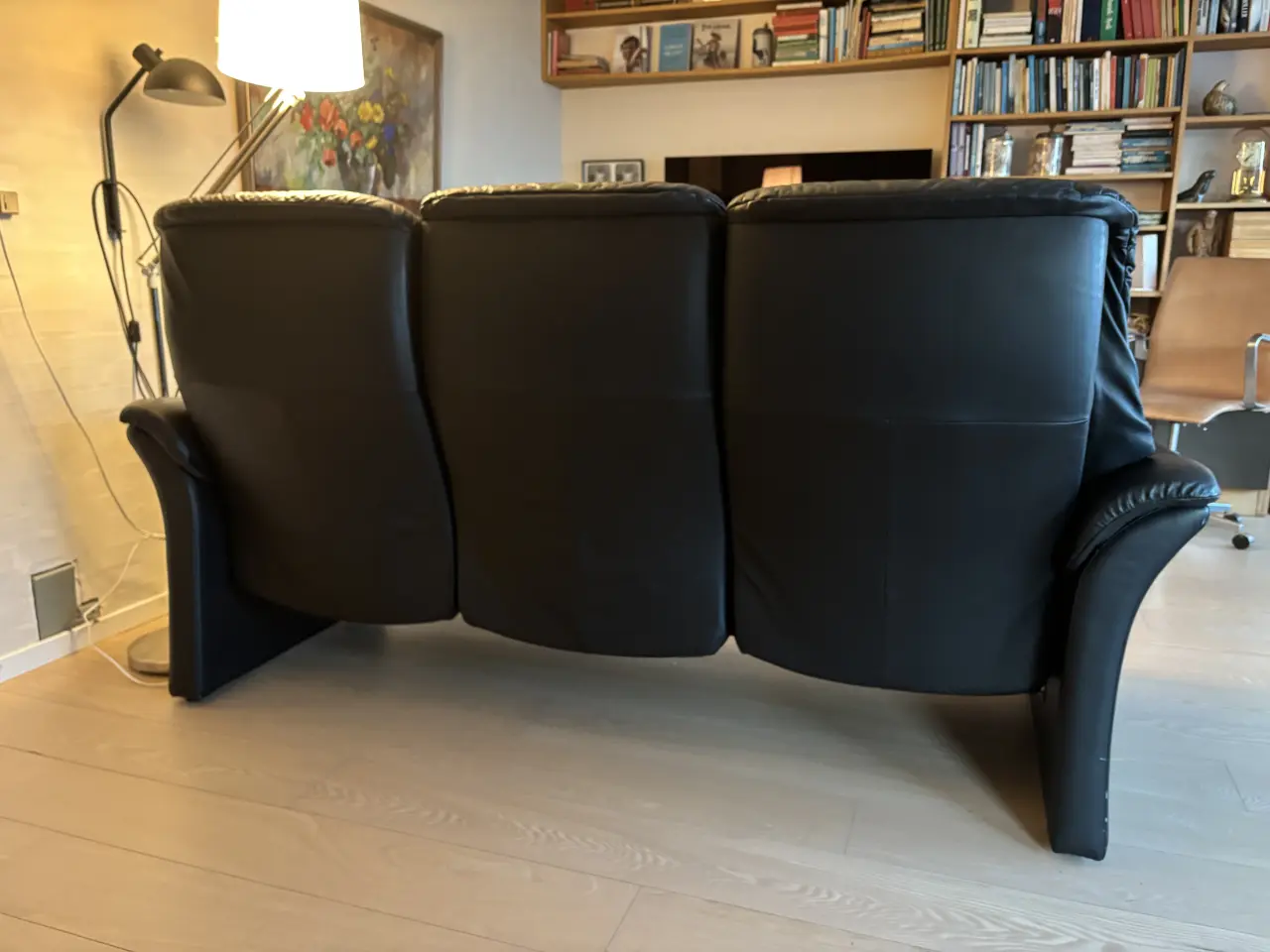 Billede 2 - Lækker norsk FJORD lædersofa med inclination