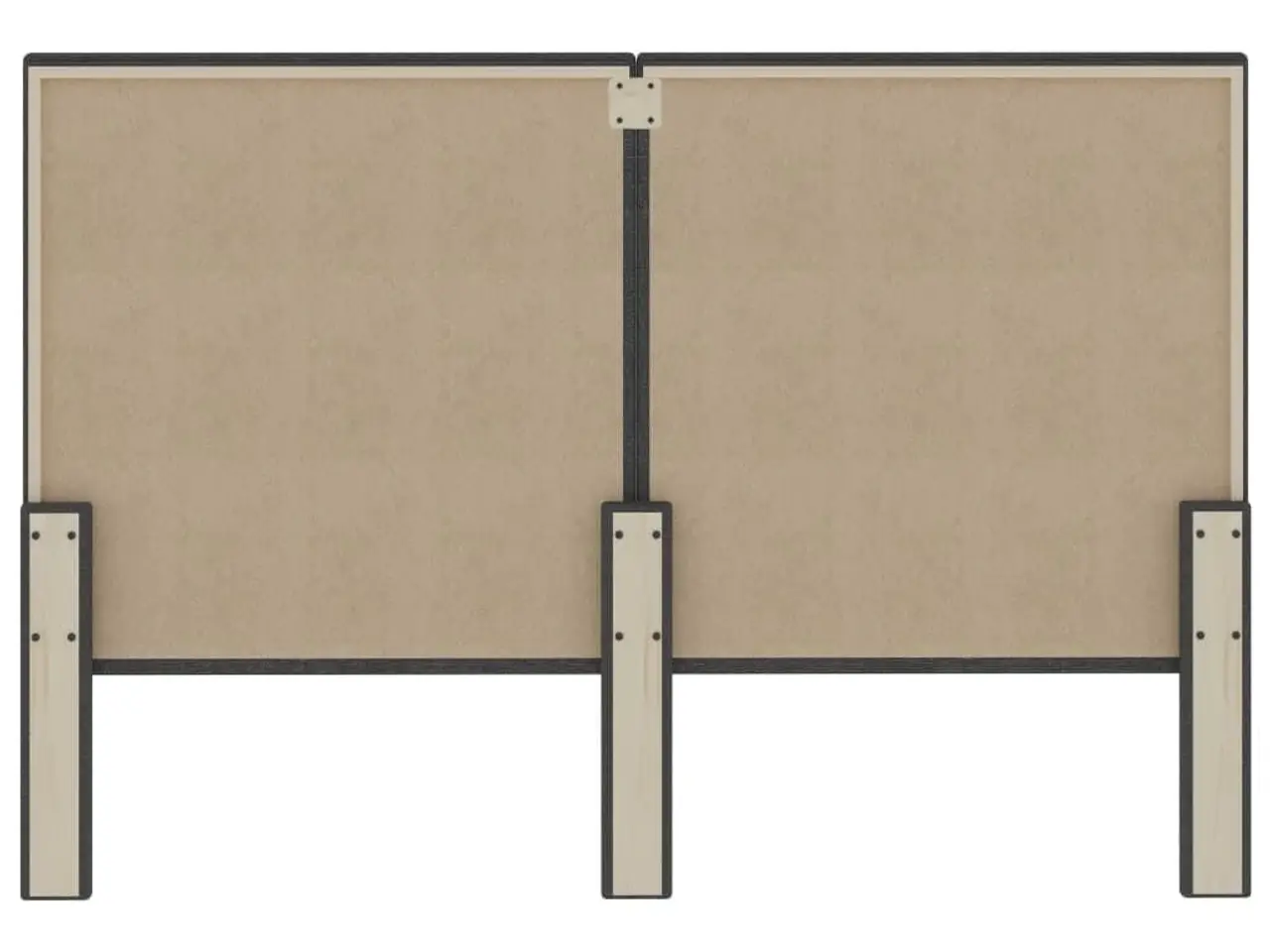 Billede 5 - Sengegavl i stof - 140×200 cm, mørkegrå