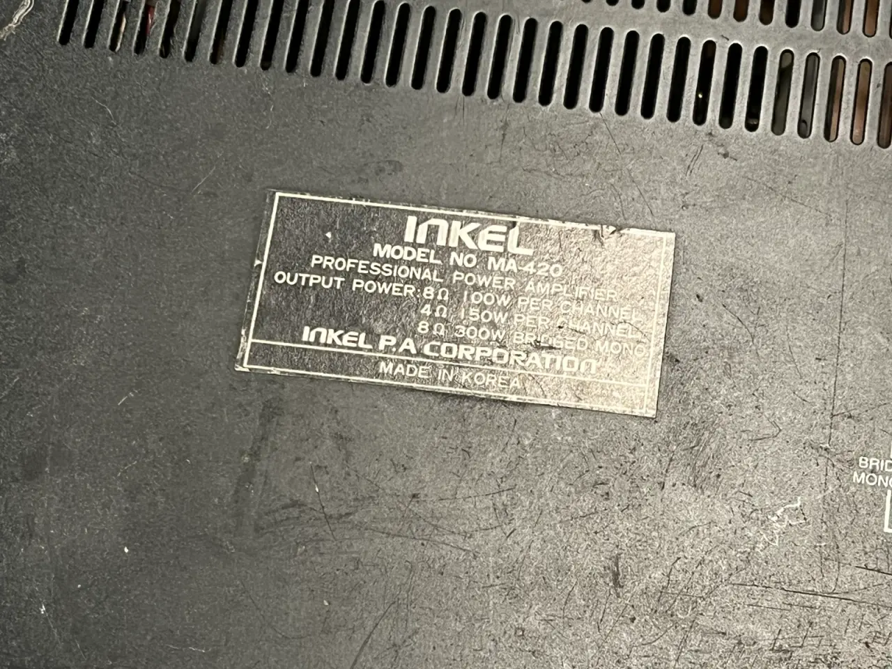 Billede 5 - Inkel MA-420 effektforstærker