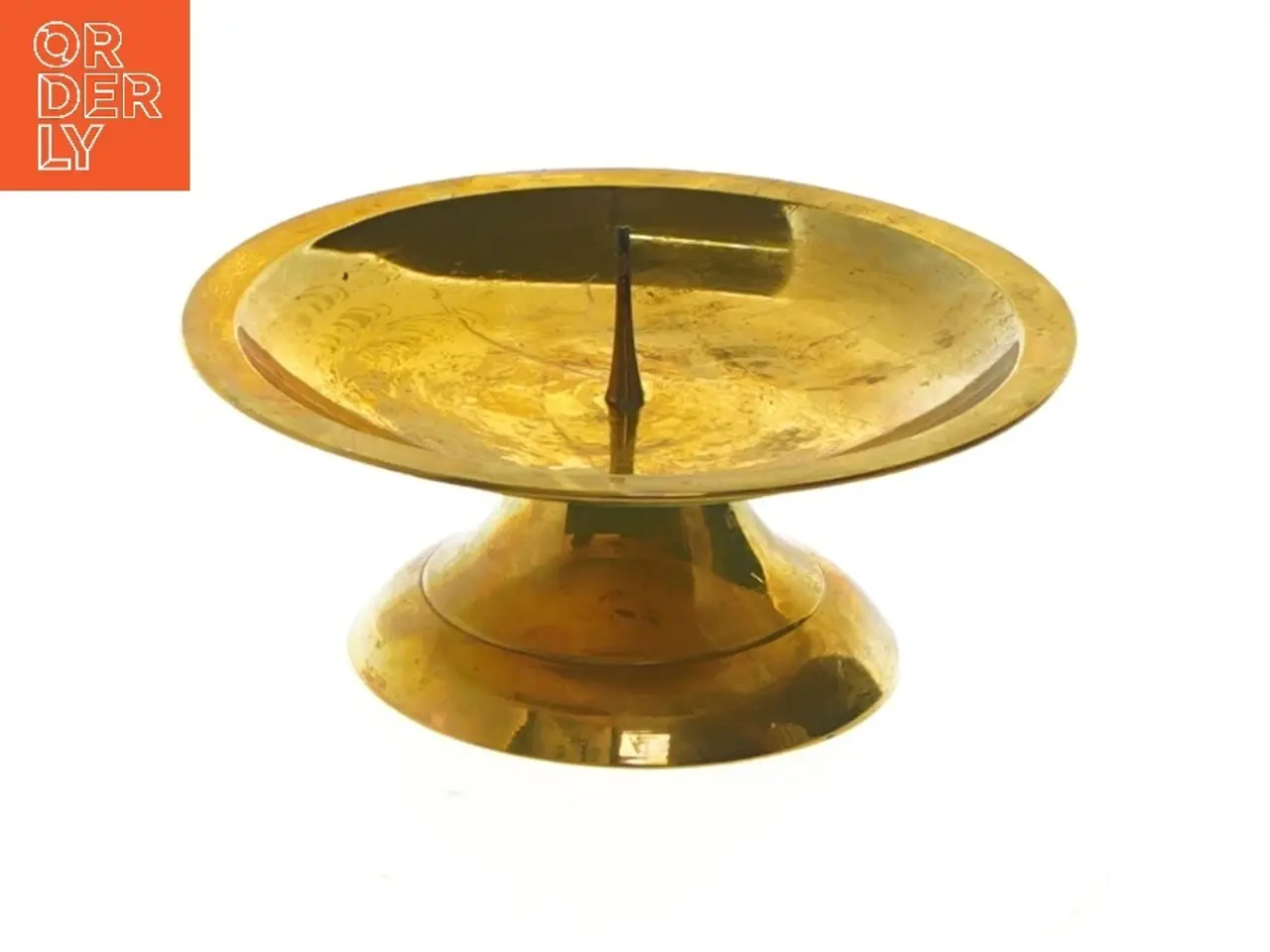 Billede 1 - Antik messing lysestage (str. Ø 11 cm)