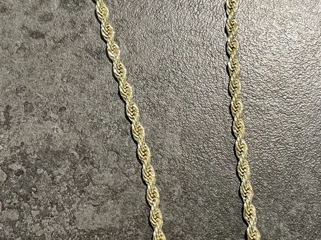 Billede 4 - 6mm unik goldfilled rope chain 14k