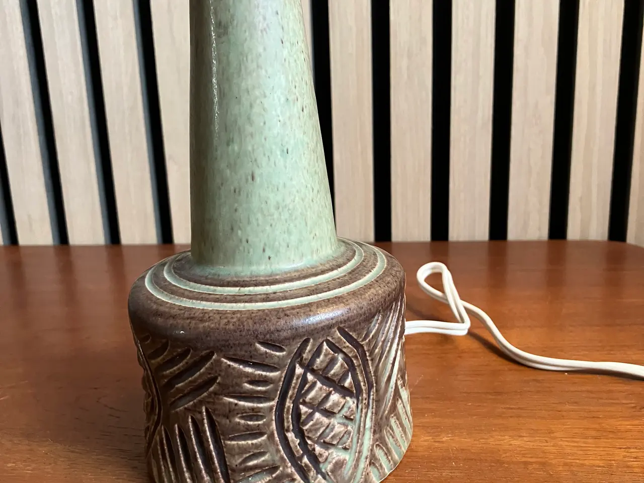 Billede 3 - Retro keramik bordlampe-signeret P.M. Keramik
