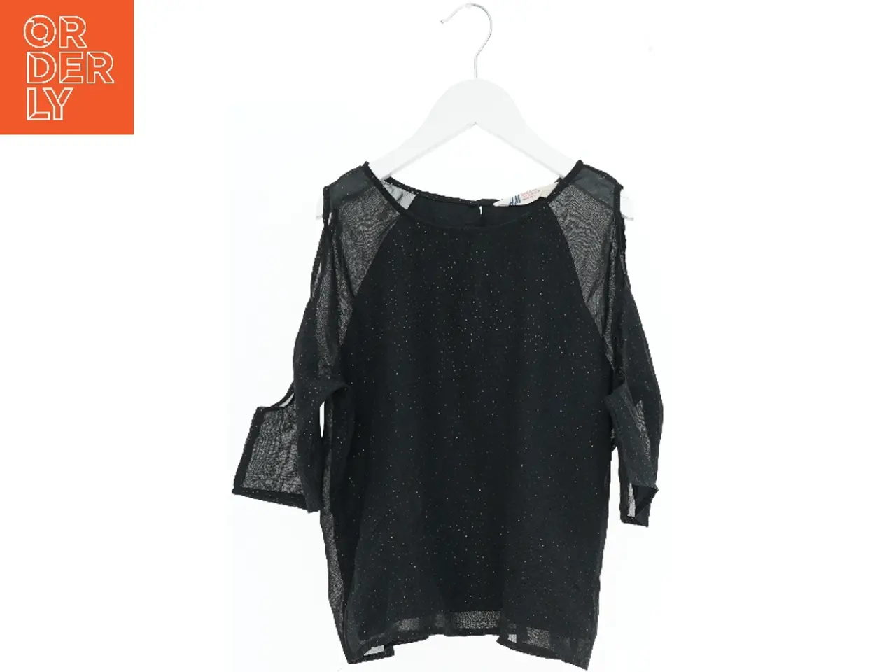 Billede 1 - Sort mesh bluse fra H&M (str. 158)