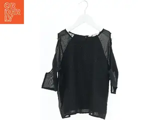 Sort mesh bluse fra H&M (str. 158)