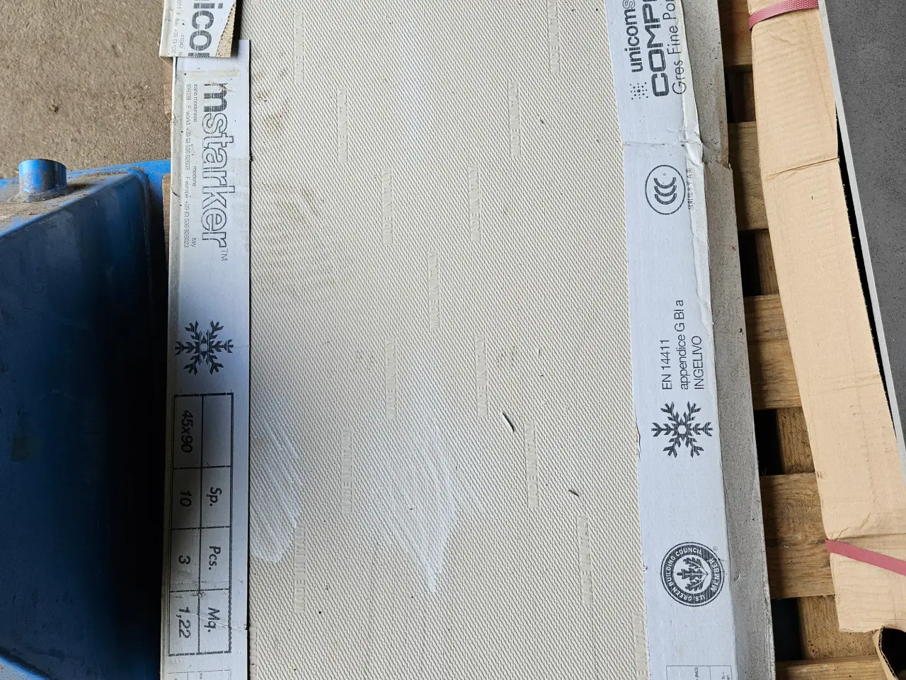 Billede 8 - Gulv- og vægklinke gråhvid 45x90 cm