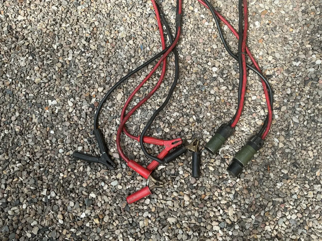 Billede 2 - 2 start kabel sæt. 5m og 9 m med natostik.