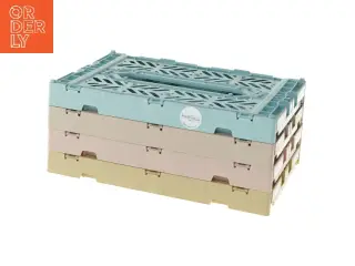 Foldbare plastkasser, 4 styk fra Karusella (str. 4 styk, 26,5x17 cm)