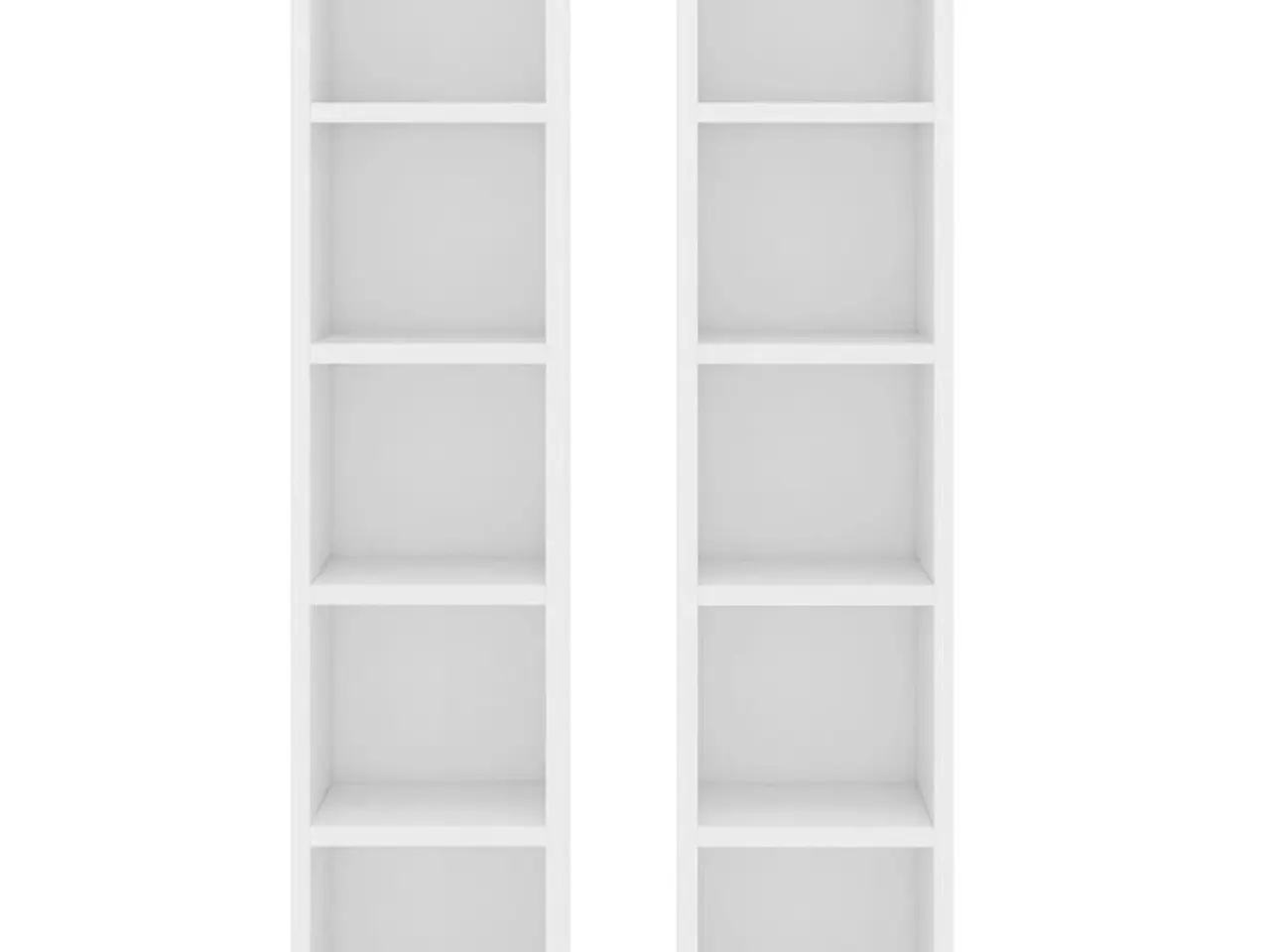 Billede 4 - CD-reoler 2 stk. - hvid 21 x 16 x 93,5 cm