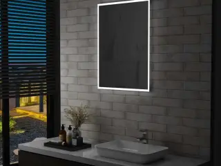 LED-vægspejl til badeværelset 60x80 cm