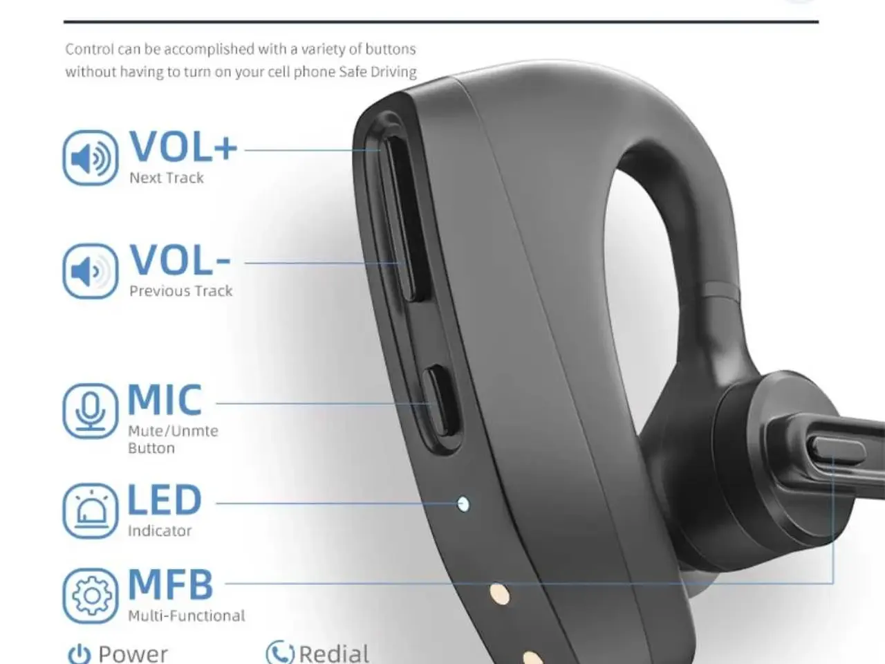 Billede 2 - Stærk Bluetooth Headset 