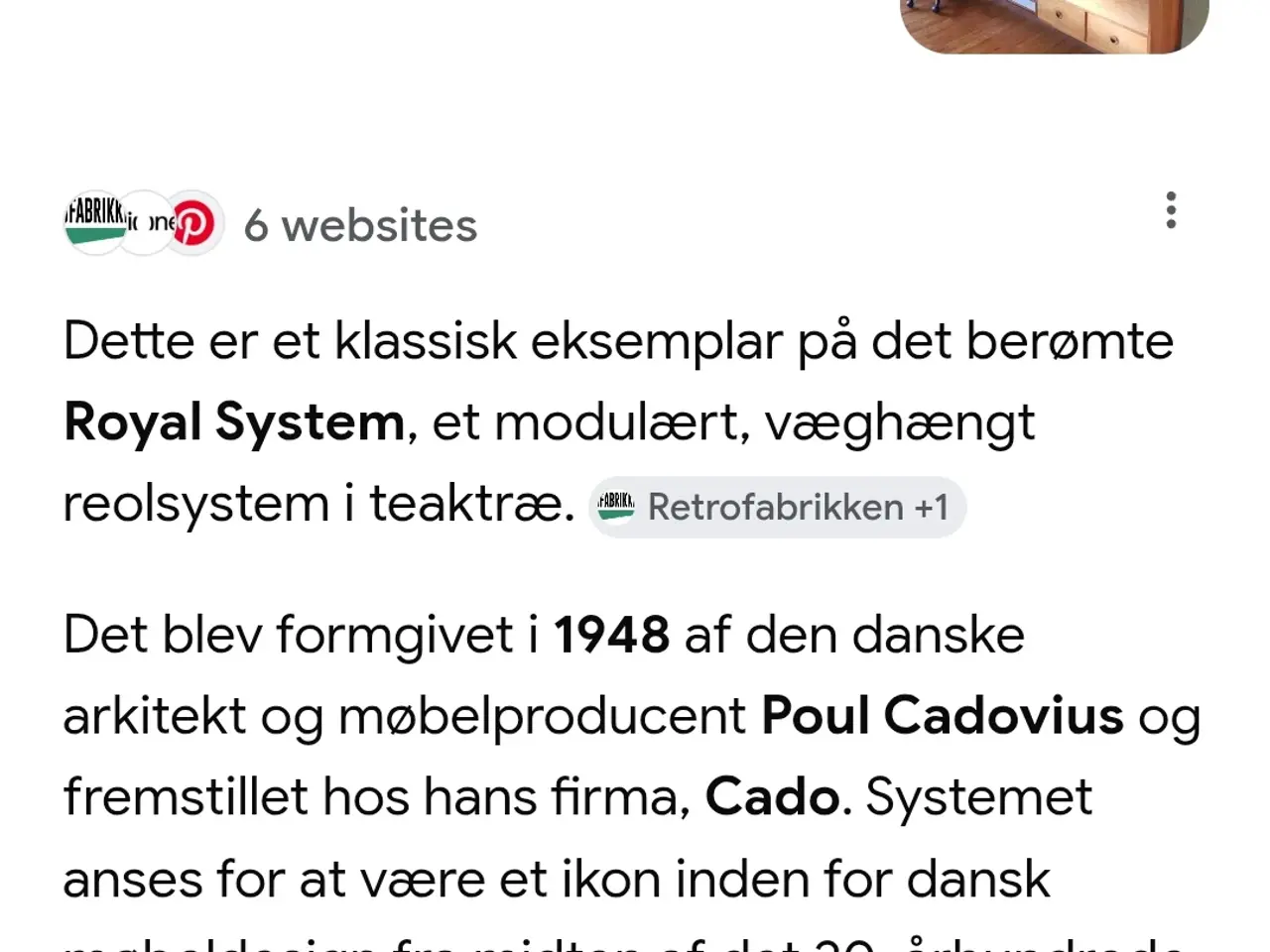 Billede 4 - Reolsystem tegnet af Poul Cadovius