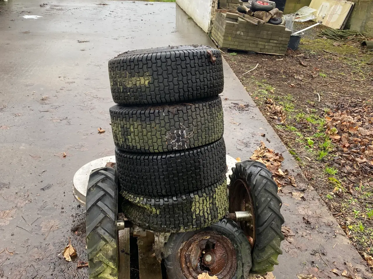 Billede 6 - Rustfrit klippe bord.havetraktor +Div hjul