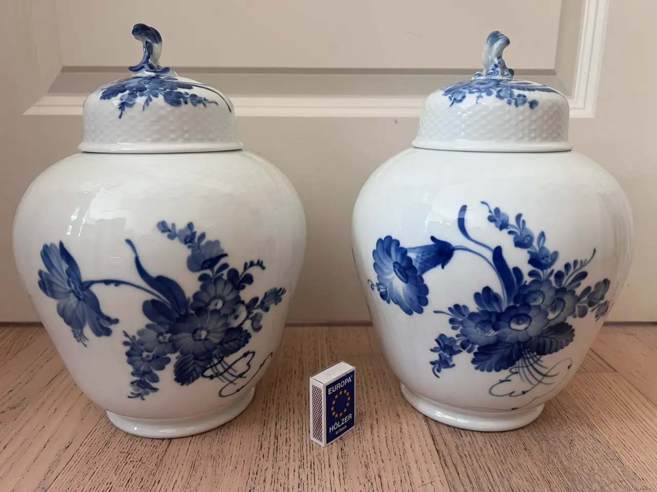 Billede 1 - Rigtig store Royal Copenhagen blå blomst låg vaser