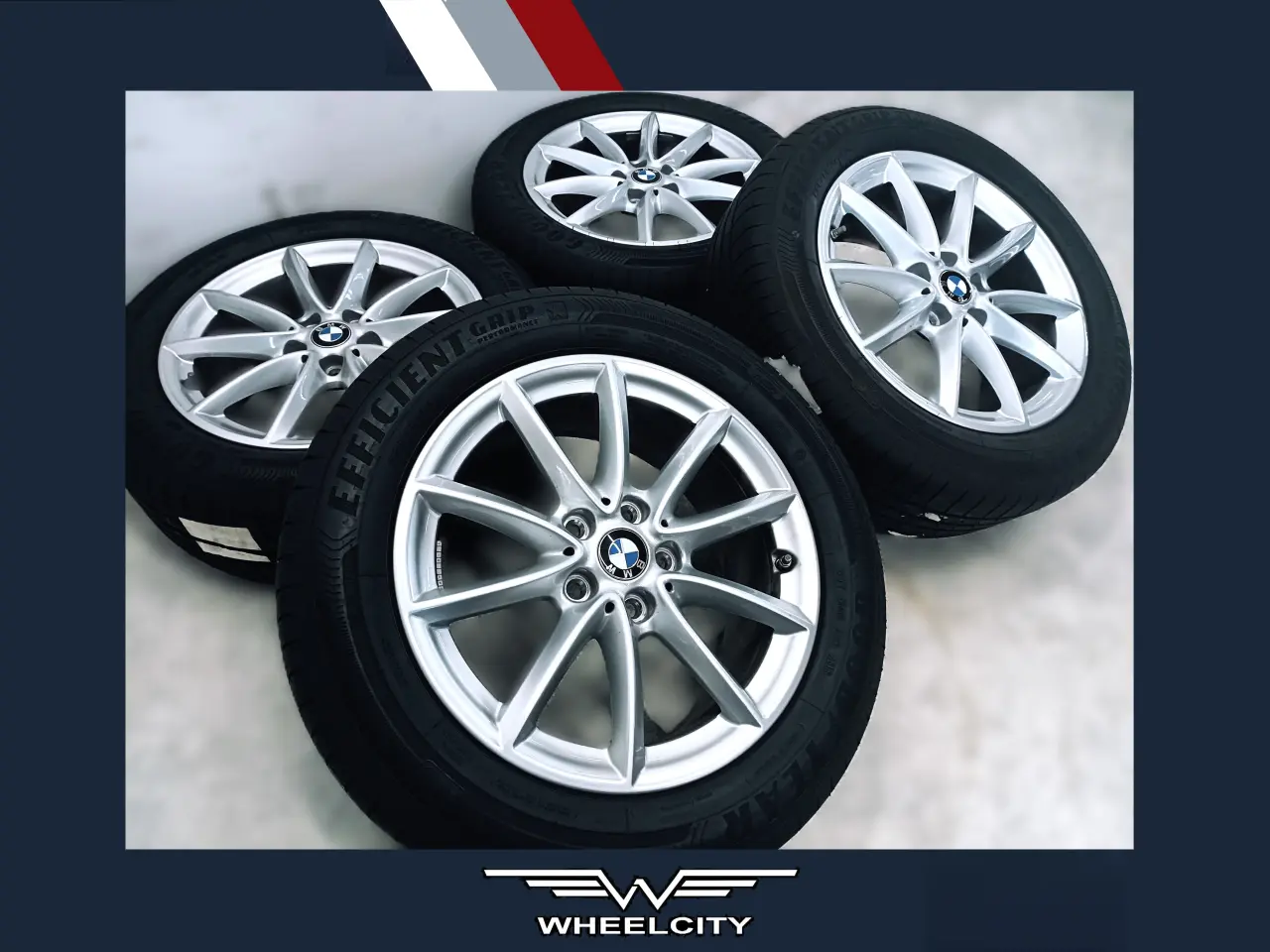 Billede 1 - 5x112 17" ET52 nav 66,6ø BMW sommersæt inkl.TPMS