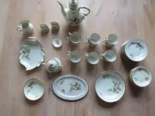 Rosenborg kaffestel fra Københavns porcelænsfabrik