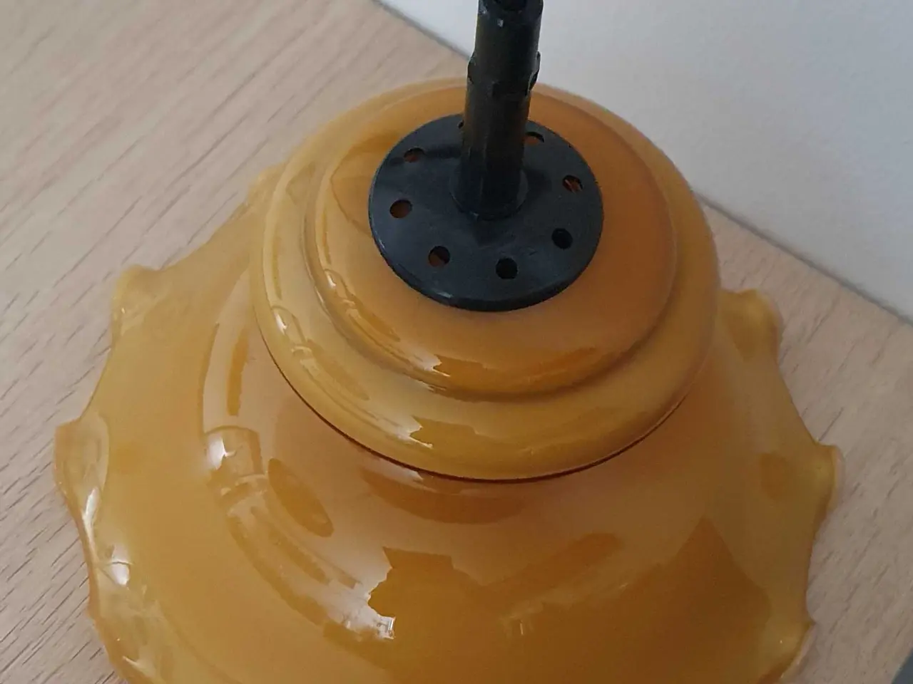 Billede 9 - Skøn lampe i opalglas 🤎 NEDSAT!!! SOLGT SOLGT !!!