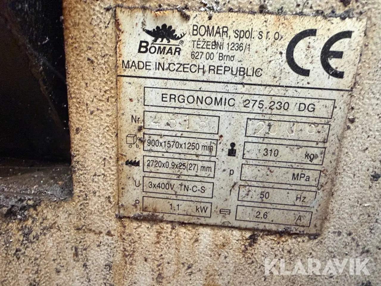 Billede 5 - Båndsav Bomar Ergonomic 275.230 DG til metalbearbejdning.