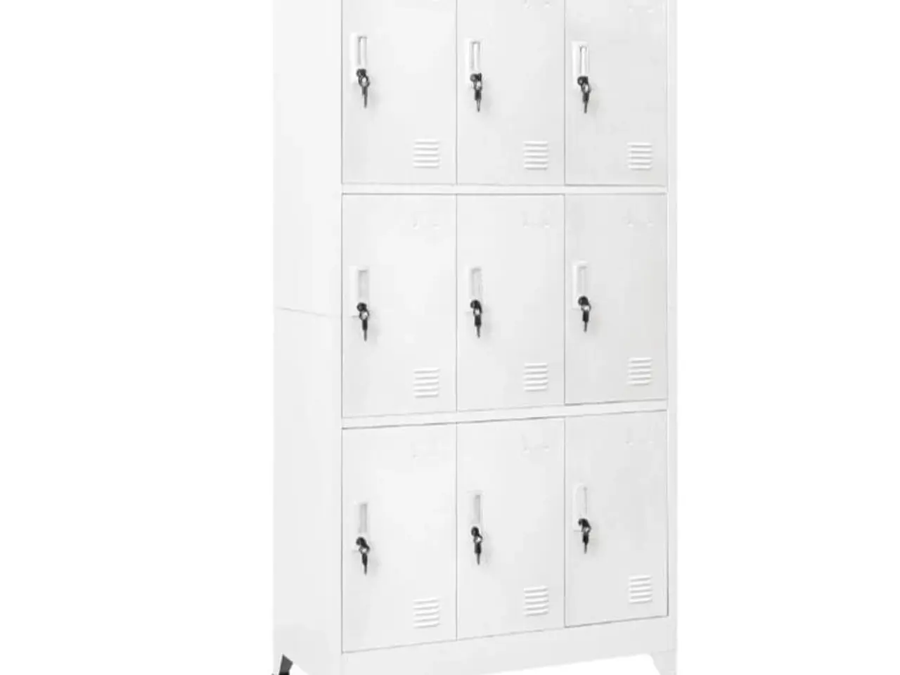 Billede 1 - Lockerskab med 9 rum 90x45x180 cm grå