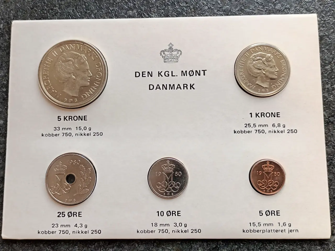 Billede 1 - Kgl Møntsæt 1980 bedste af alle møntsæt.