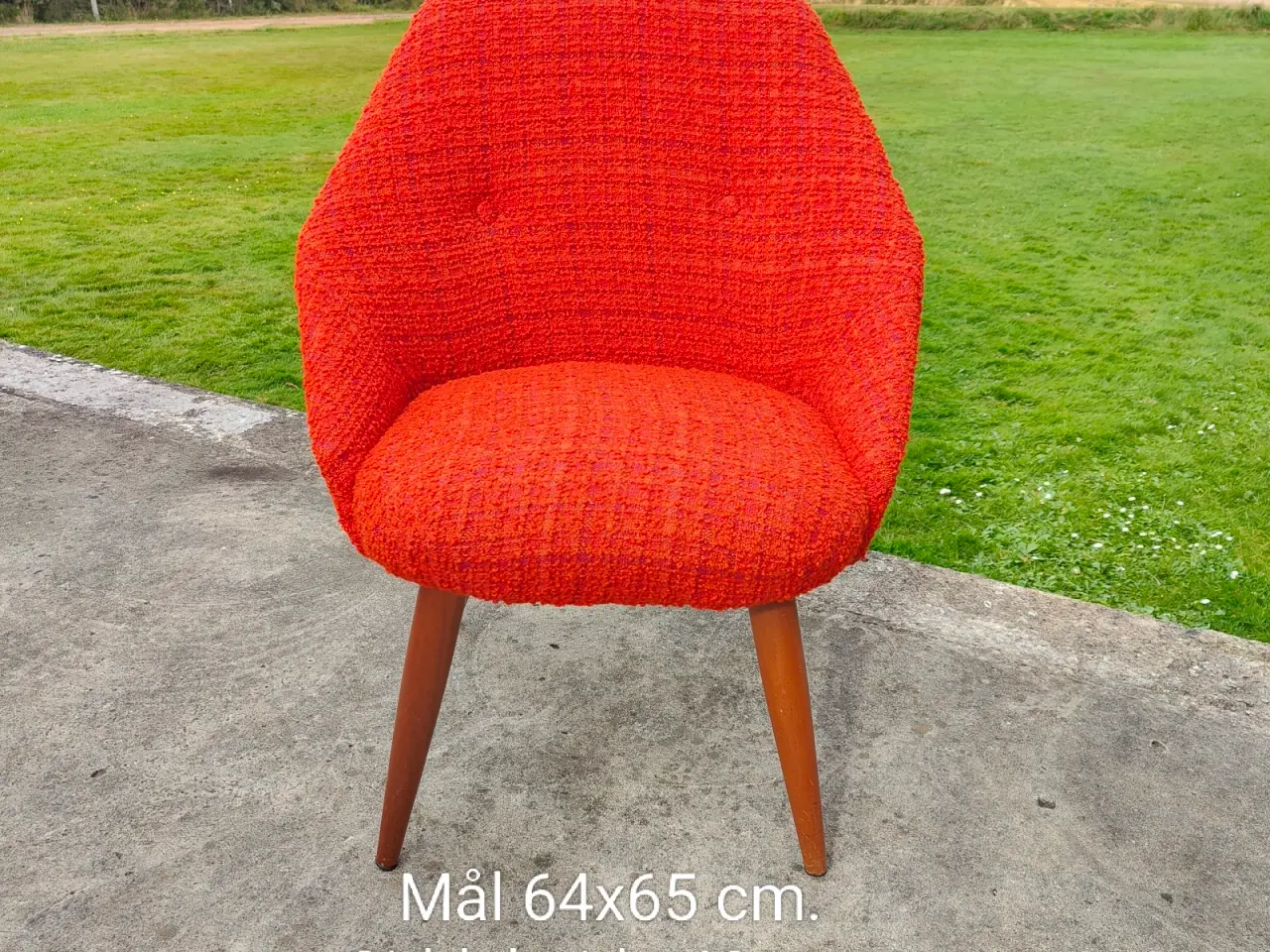 Billede 5 - Fin retro lænestol i orange