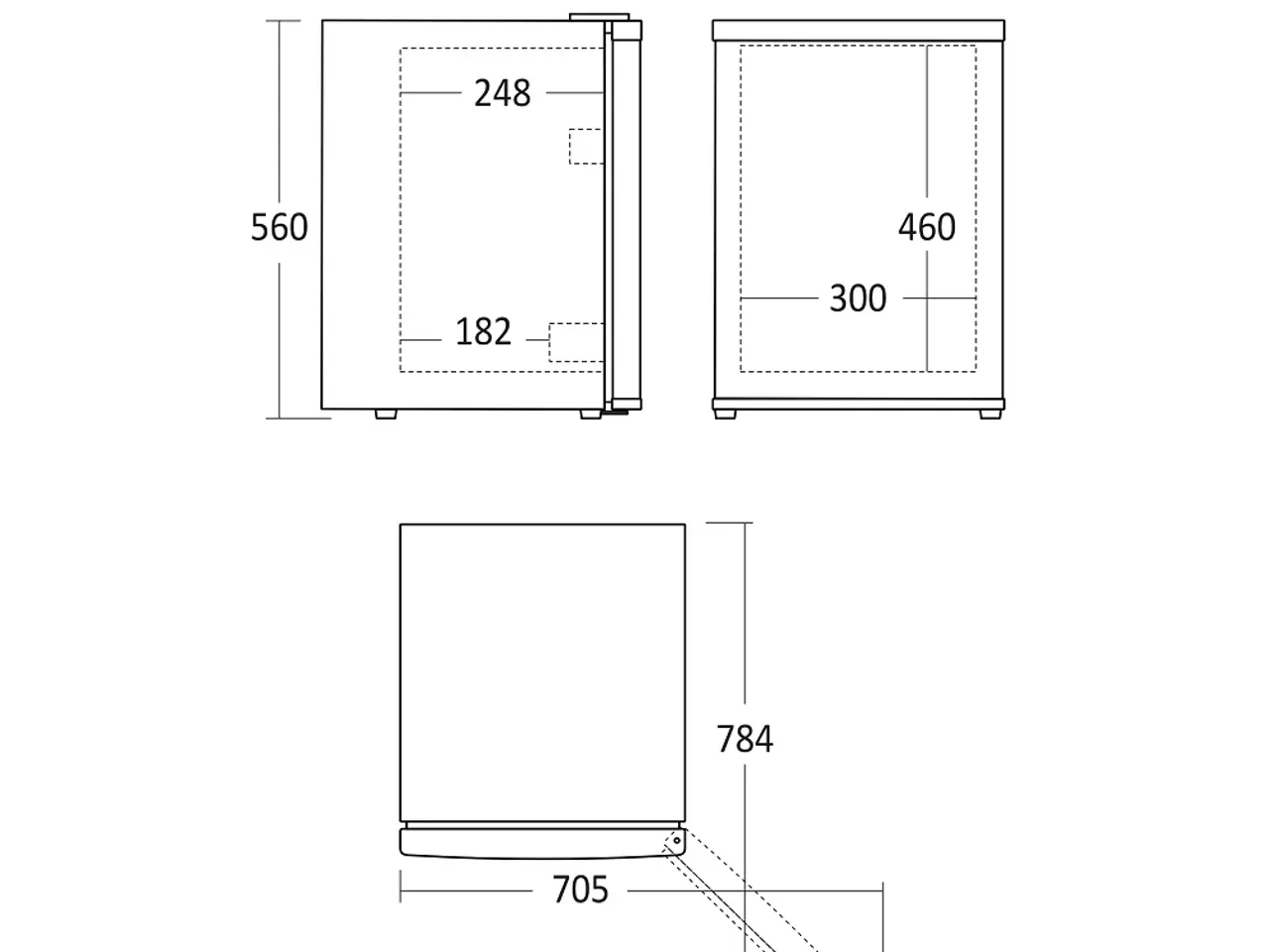 Billede 5 - Minibar / Displaykøleskab 40 Liter – MB 34 BE