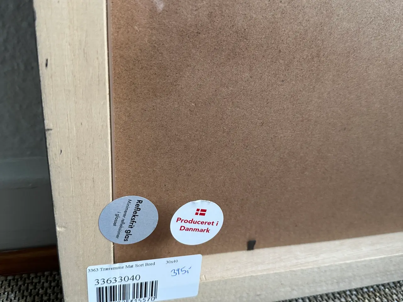 Billede 4 - 30x40cm sort bred ramme