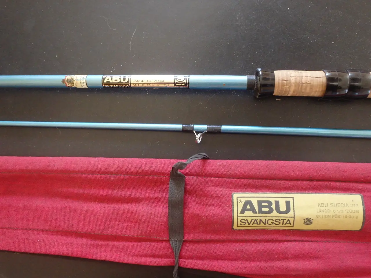 Billede 3 - Vintage Abu Suecia Zoom 312 fiskestang 6 ½ fod 