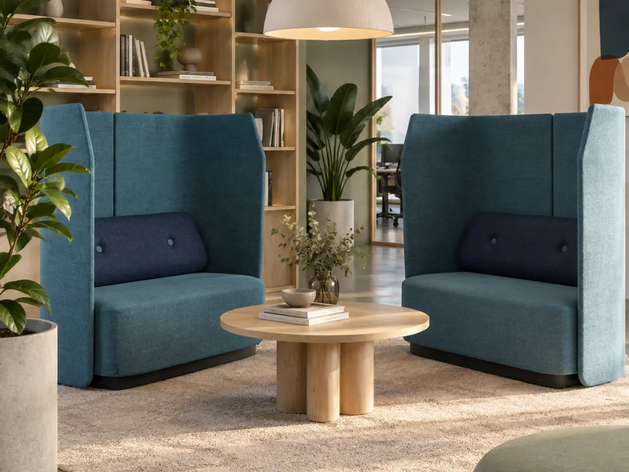 Billede 2 - Kinnarps Fields Sofa – Blå/Mørkeblå