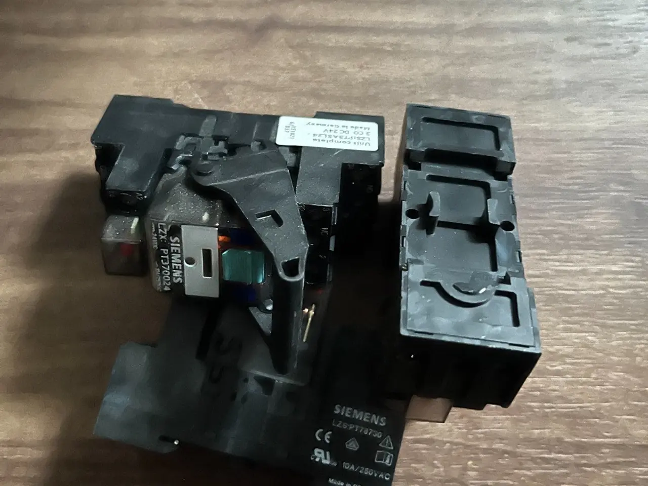 Billede 5 - Siemens LZX:PT370024 & LZS:PT3A5L24 24VDC 10A relæ