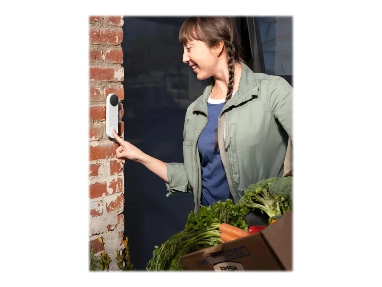 Billede 7 - Videodørklokke Google Nest - trådløs, sne (hvid)