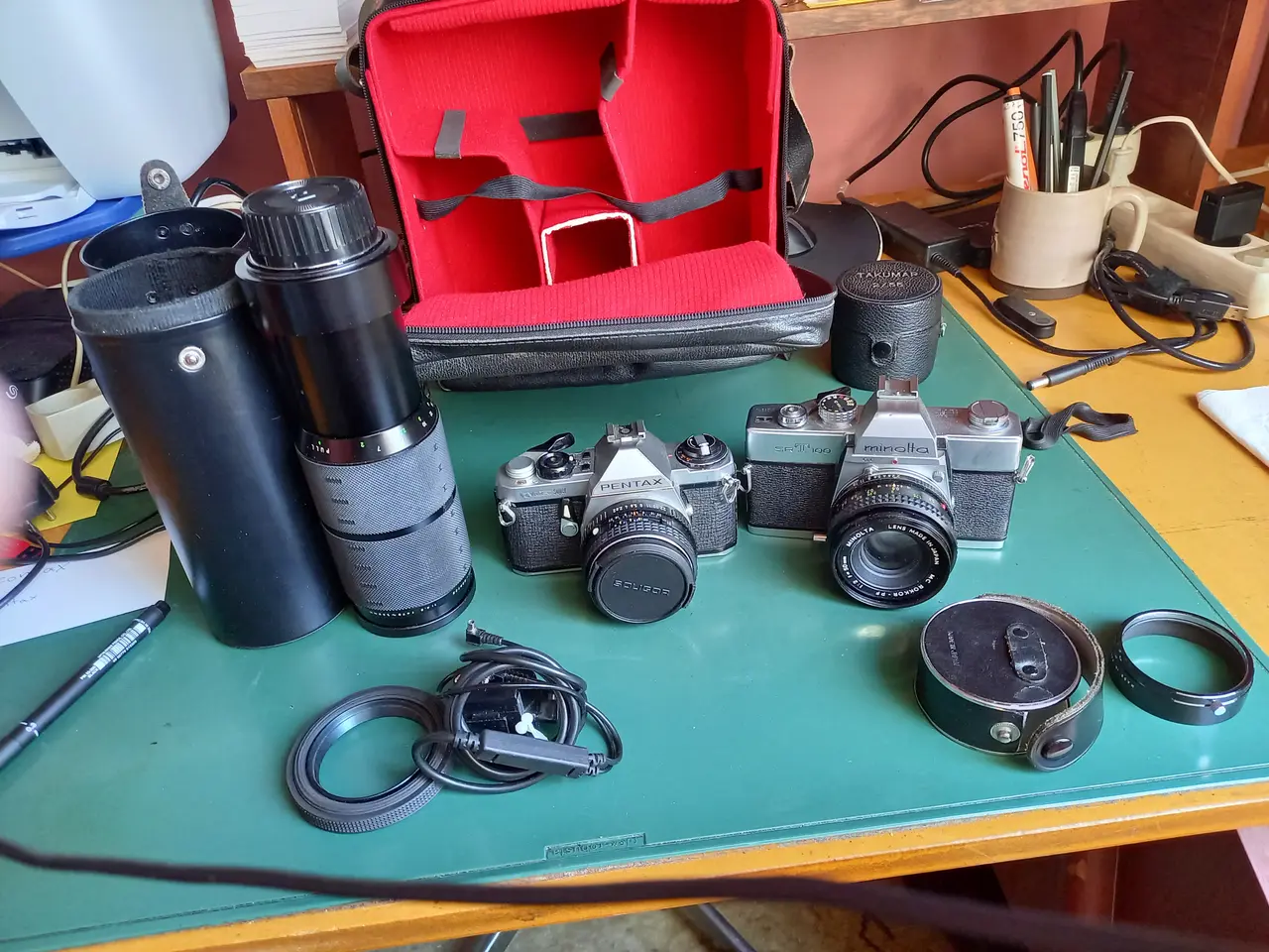 Billede 1 - 2 Camera . Minolta og Pentax i kasse