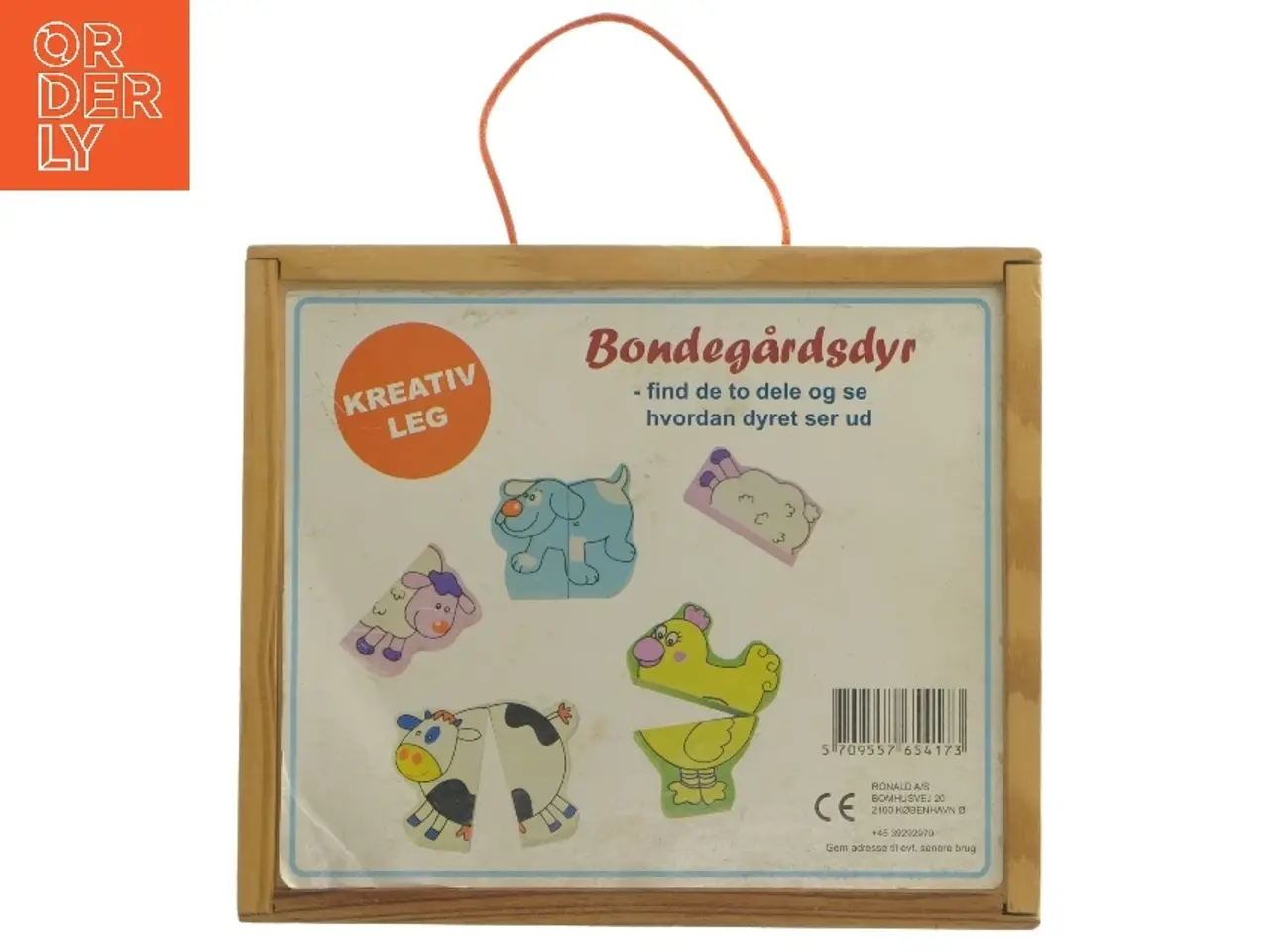 Billede 1 - Bondegårdsdyr puslespil (str. 20x17 cm)