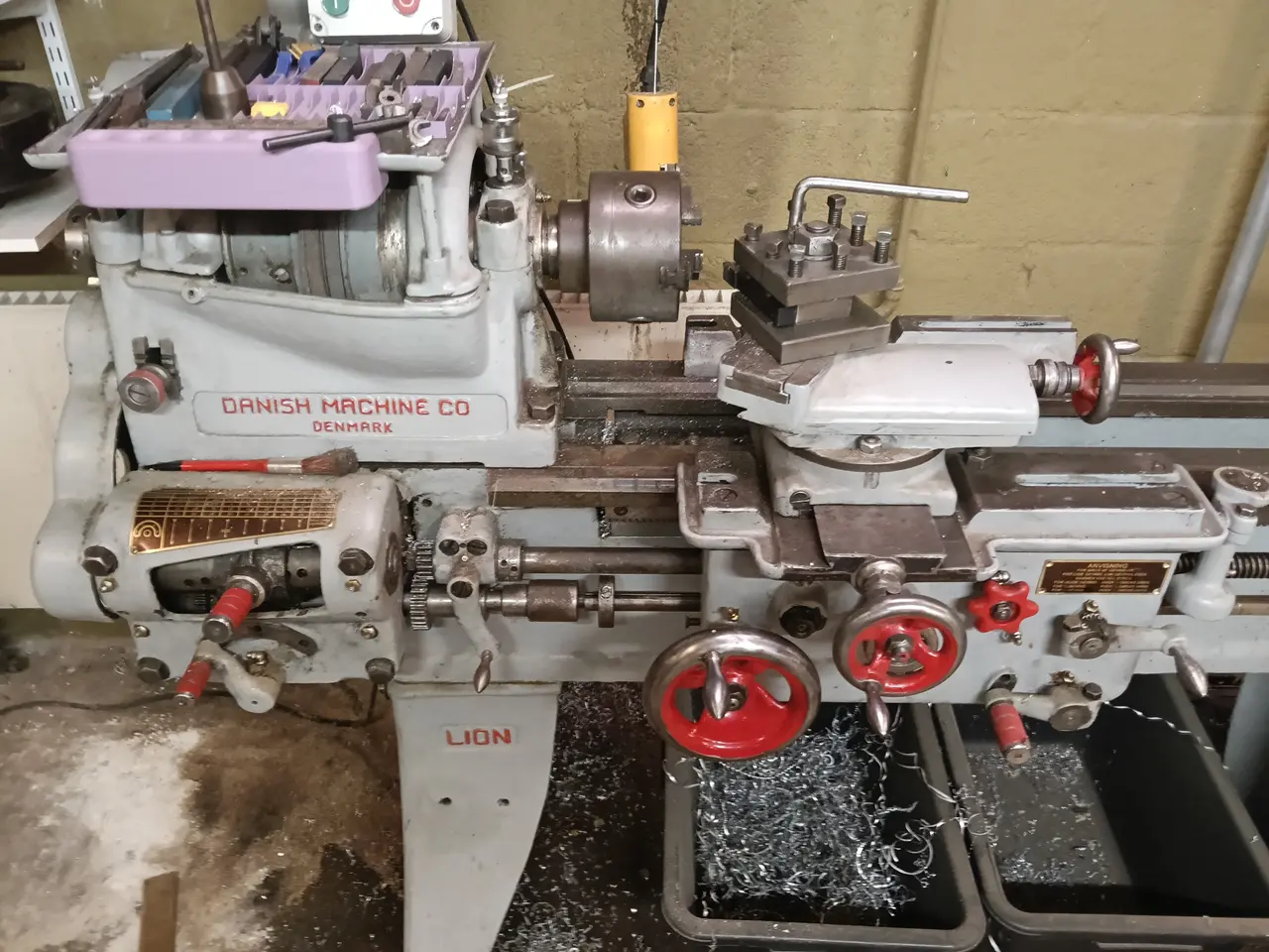 Billede 2 - Metaldrejebænk – Danish Machine Co. LION (2,2 kW /