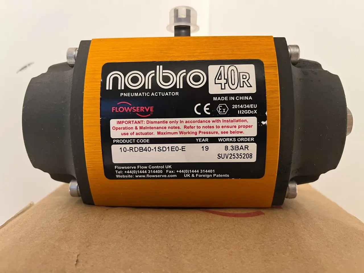 Billede 3 - ny Norbro 40R Pneumatic Actuator 10-RDB40-1SD1E0-E