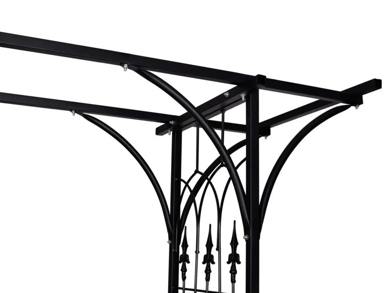 Billede 3 - Rosenbue i jern - 200 x 52 x 204 cm, sort