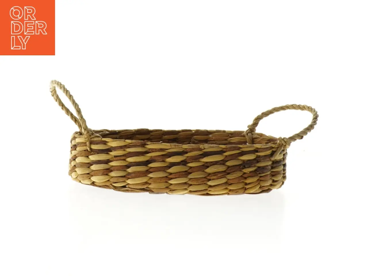 Billede 1 - Flettet bakke med håndtag (str. 22 cm)