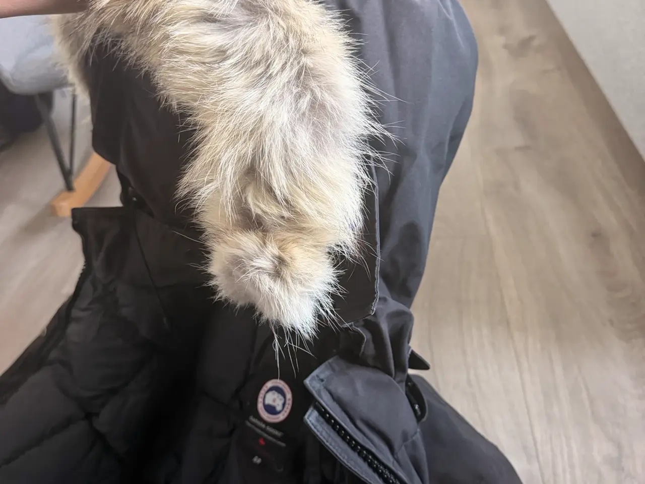 Billede 7 - Canada Goose dunjakke med pelskant S sort dame
