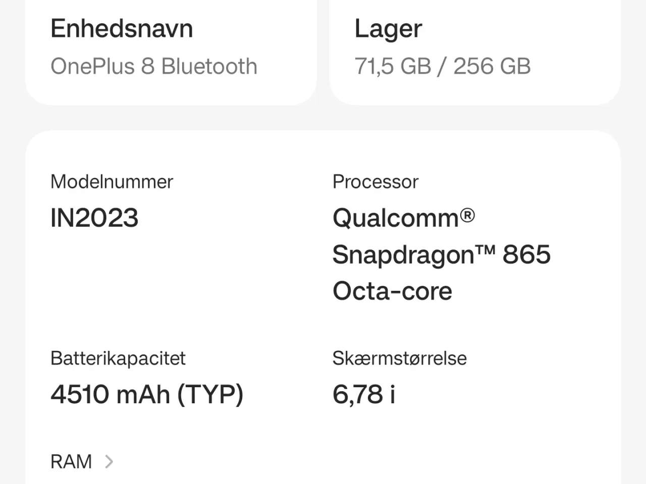 Billede 2 - One Plus 8 Pro 12 GB | 256 GB