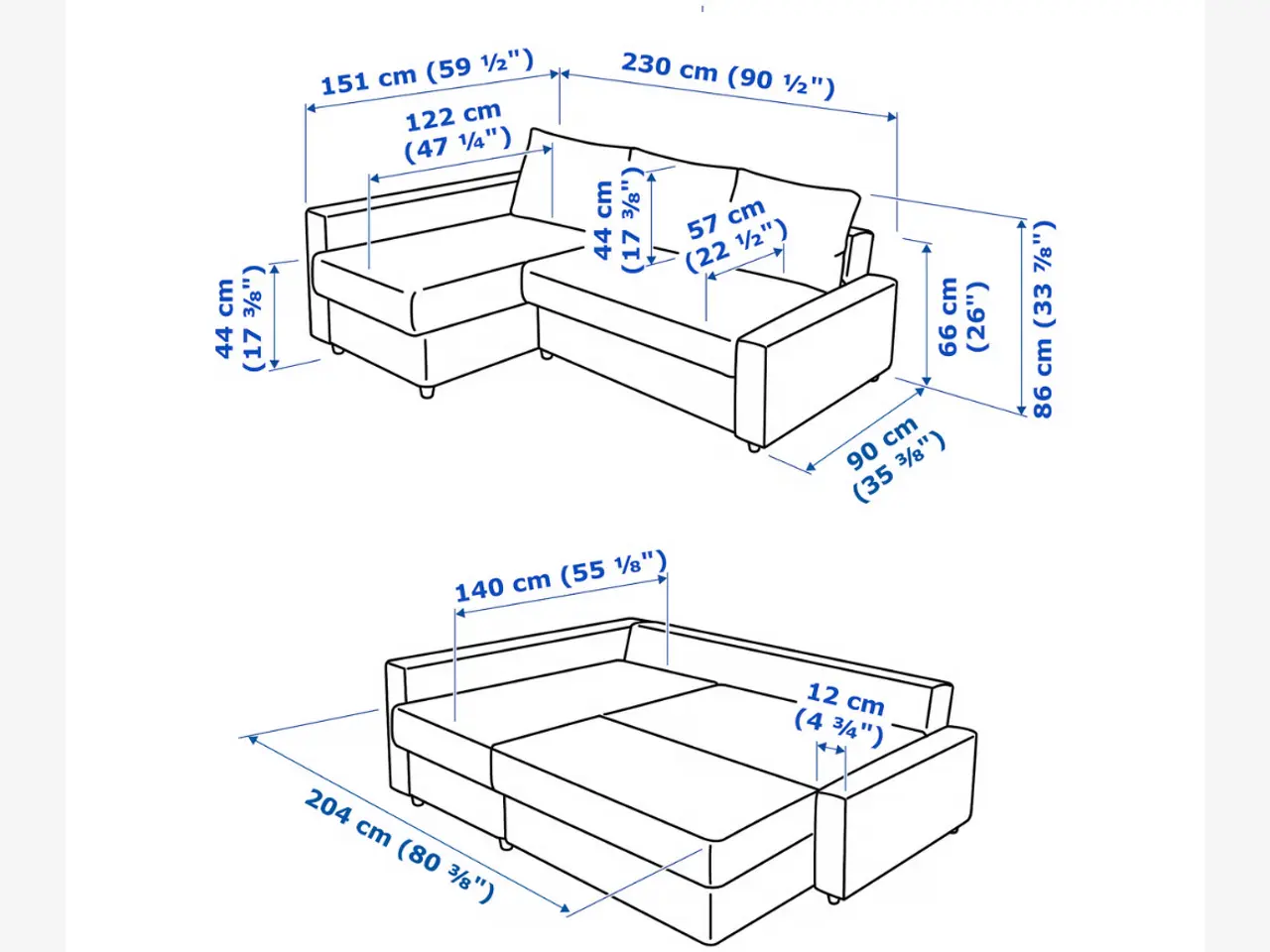 Billede 5 - Vendbar sovesofa med chaiselong