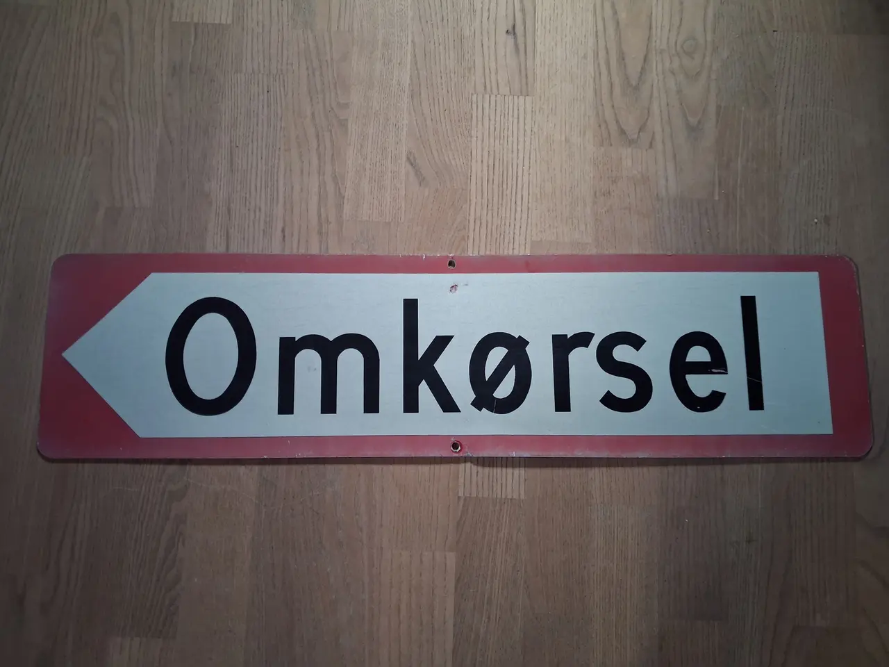 Billede 1 - Trafikskilt Omkørsel