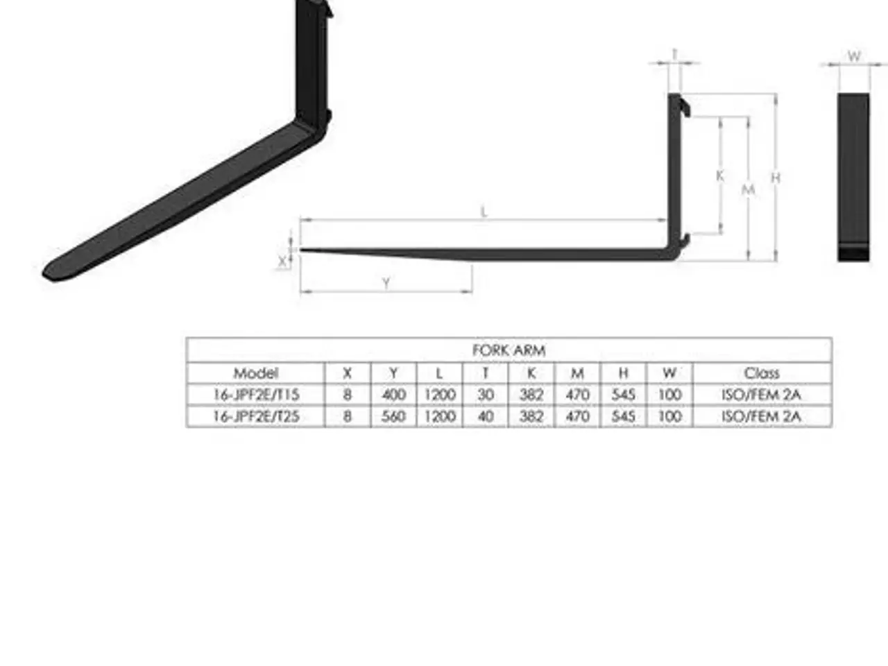 Billede 2 - Pallegafler 2,5ton m. Euro beslag