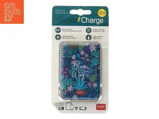 Powerbank med blomstermønster