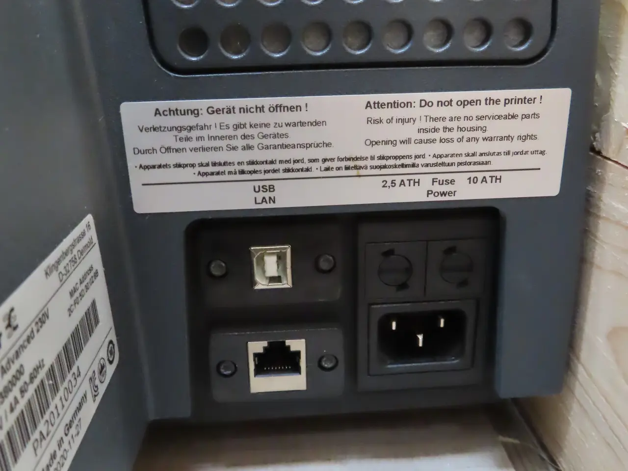 Billede 5 - Plastik/metalkort printer WEIDMÜLLER PrintJet Advanced 230V