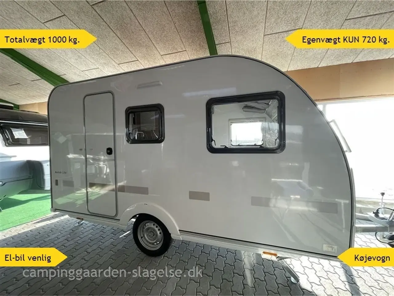 Billede 1 - 2026 - Adria Aviva Lite 360 DK Let, El-bilvenlig og Perfekt til Sommer – Adria Aviva Lite 360 DK Køjevogn