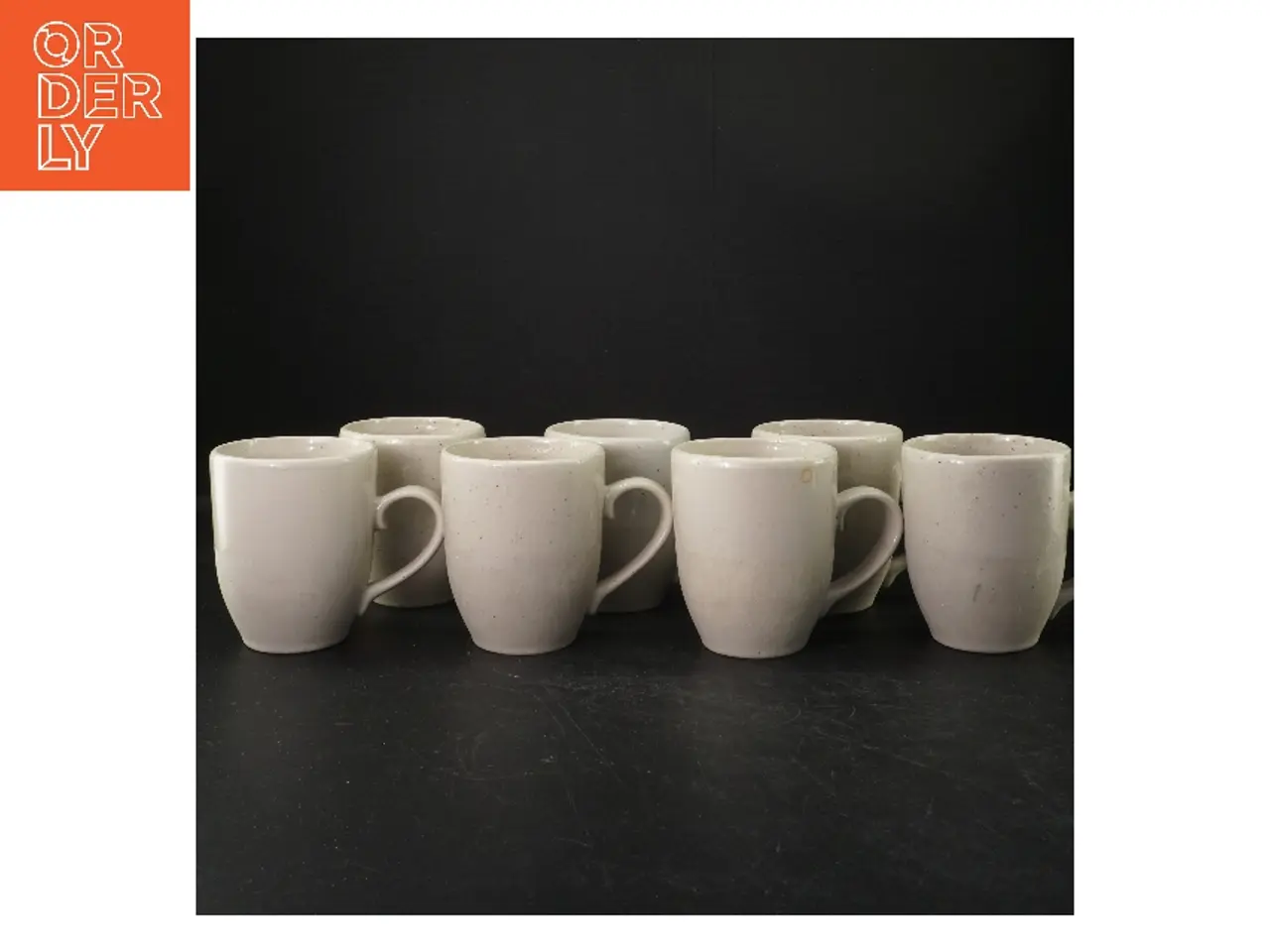 Billede 1 - Hvide keramiske krus fra Broste (str. 11 cm. 7 styk)