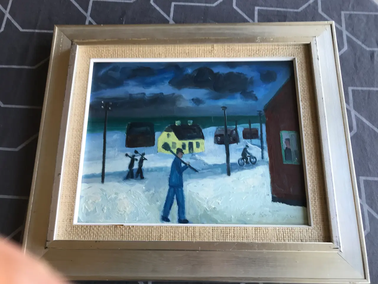 Billede 1 - "Vinter ved Havet  -  Tøvejr."  Knud Kristensen